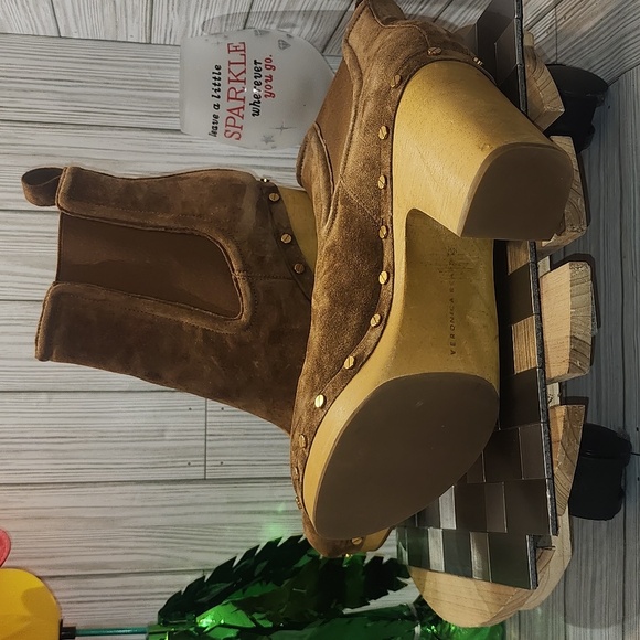 Veronica Beard Suede Decker Clog boots - Picture 5 of 7